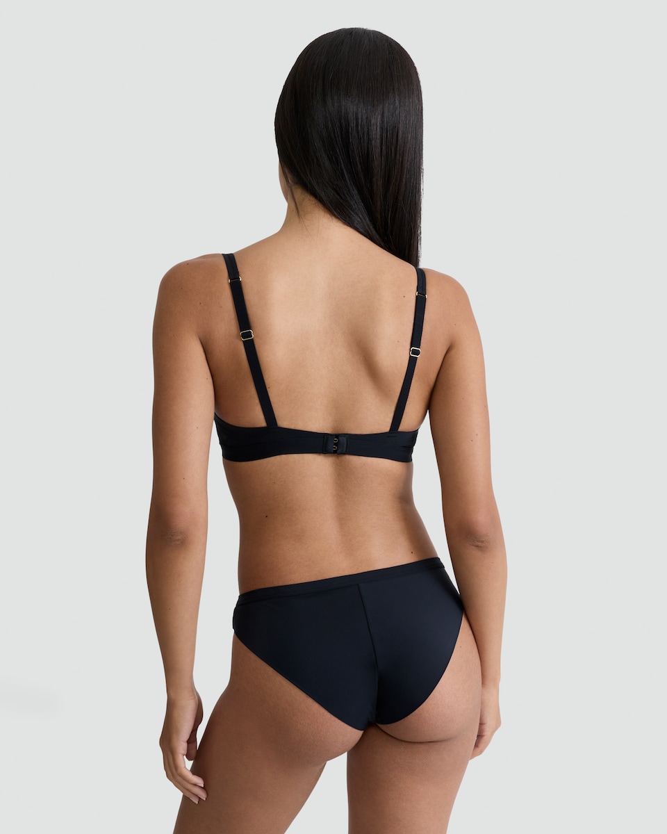 image 1 of F&F Floral Mesh Padded T-Shirt Bra in Black