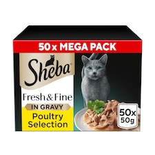 Sheba Fresh And Fine Chicken Turkey And Poultry 50X50g