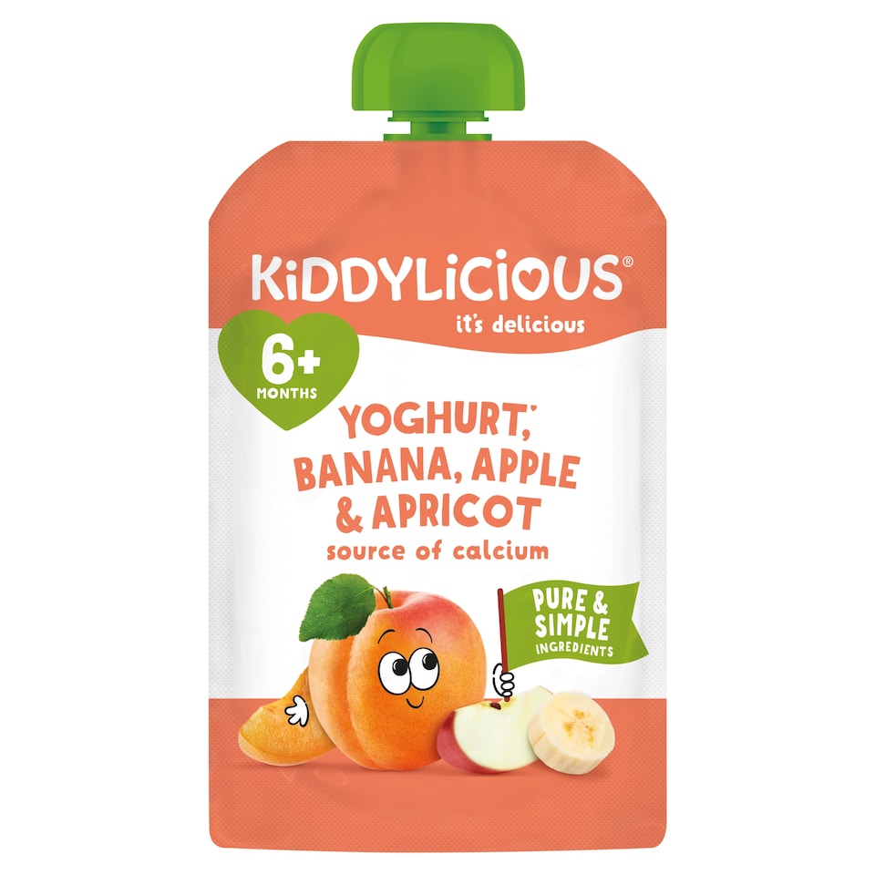image 1 of Kiddylicious Yogurt, Banana, Apple and Apricot 100g