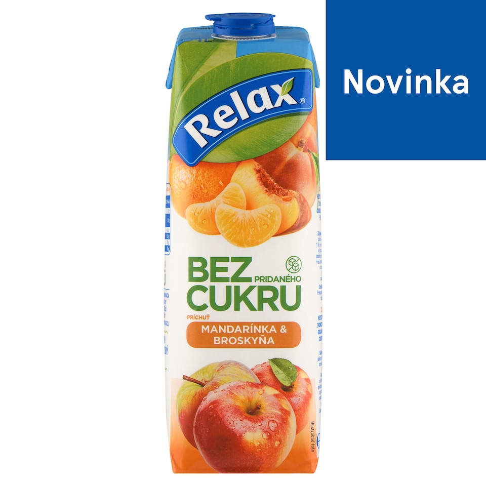 obrázok 1 z Relax Bez pridaného cukru príchuť mandarínka & broskyňa 1 l
