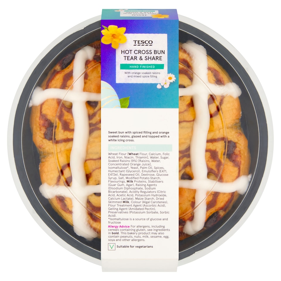 Tesco Hot Cross Bun Tear & Share