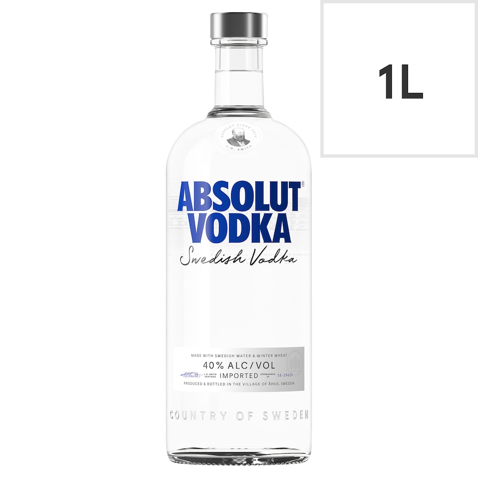 image 1 of Absolut Swedish Vodka 1L