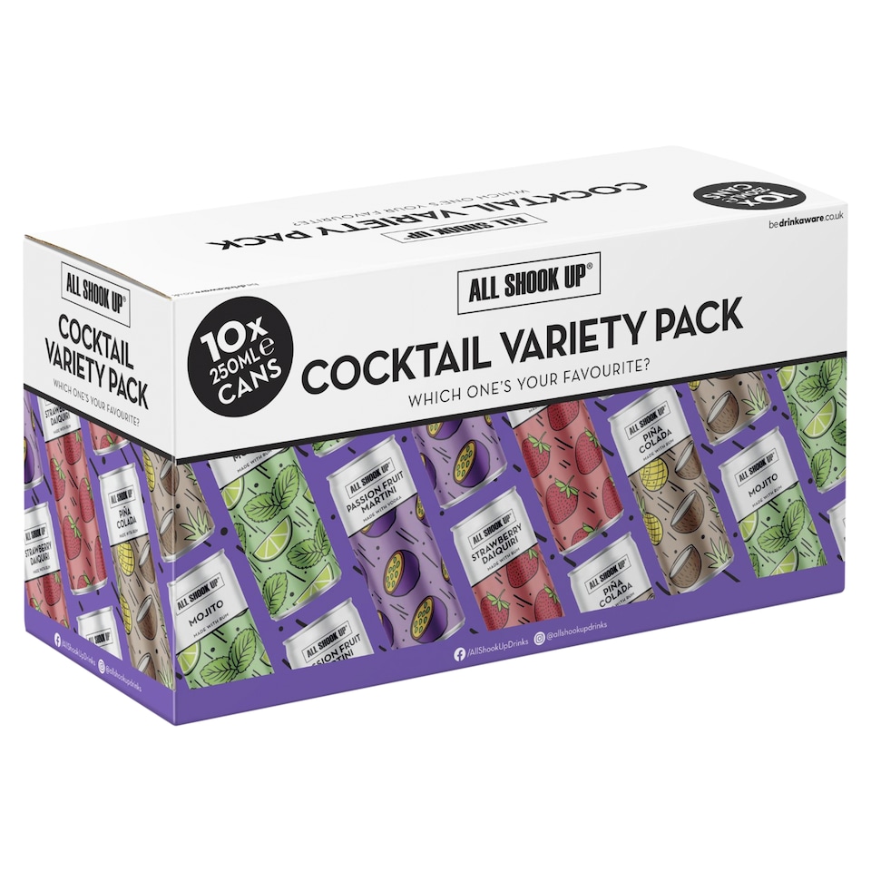 VK Mixed Pack A Selection of Flavoured Alcoholic Drinks 10 x 275ml