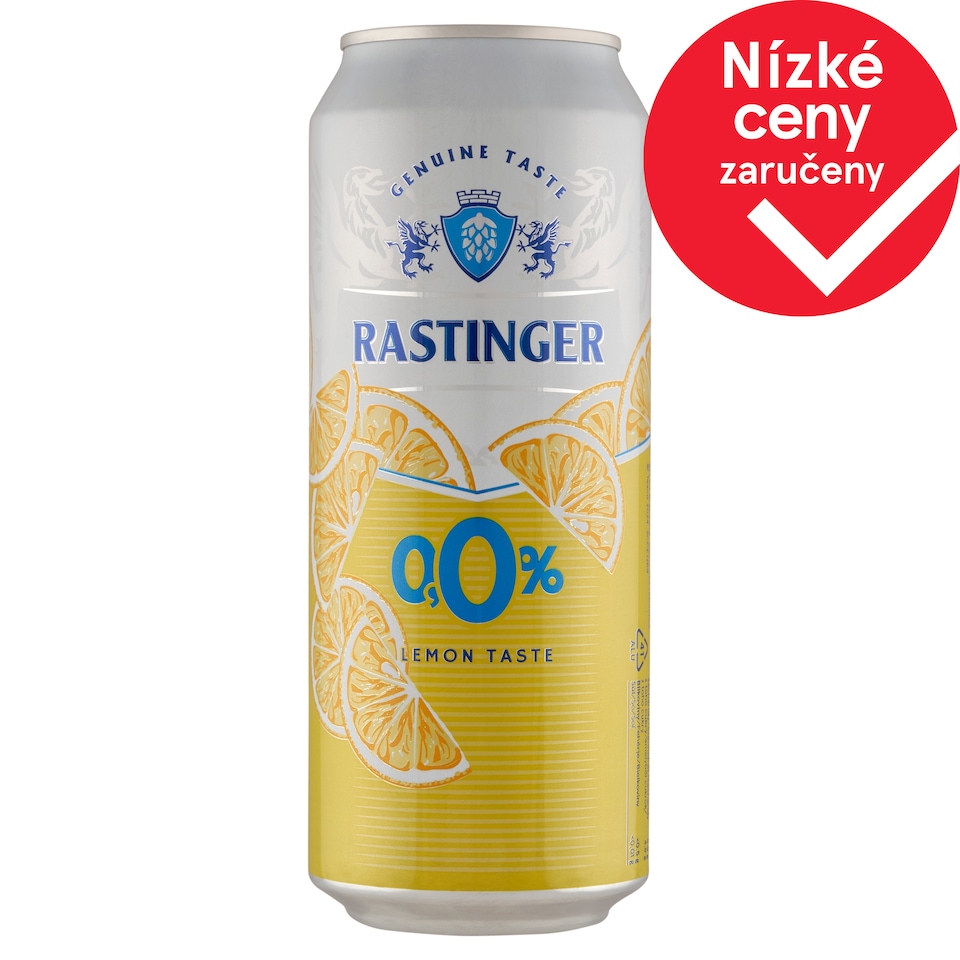 Rastinger Míchaný nápoj z nealkoholického piva a nápoje s citronovou příchutí 500ml