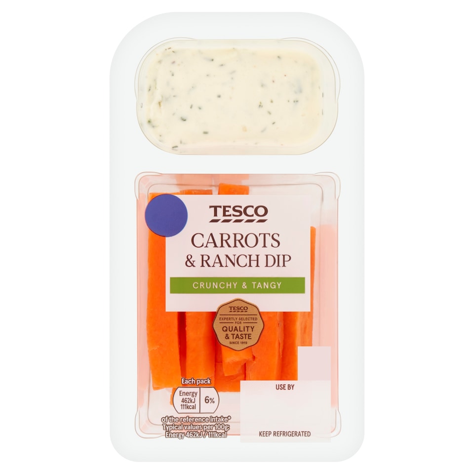 Tesco Carrots & Ranch Dip 100g