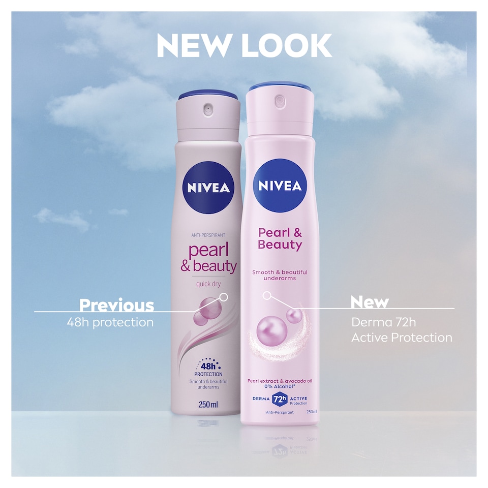 image 1 of NIVEA Antiperspirant Deodorant Spray - Pearl & Beauty 250ml