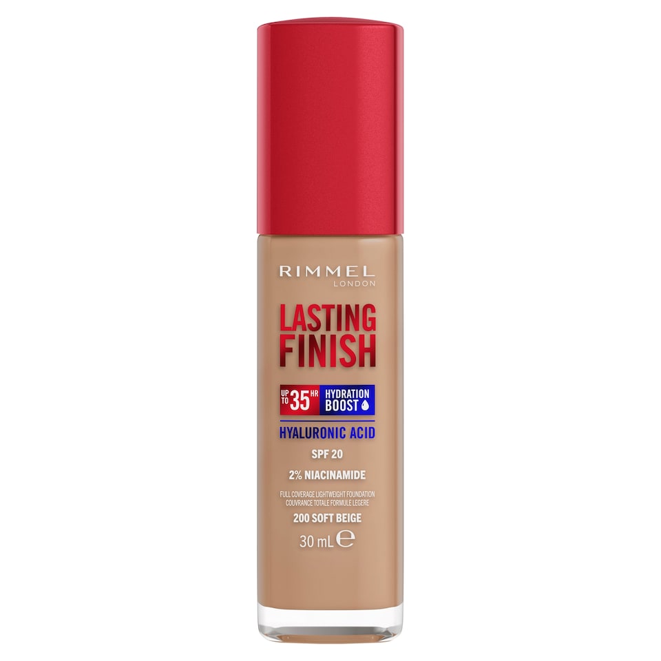 image 1 of Rimmel Lasting Finish Foundation 200 Soft Beige 30Ml