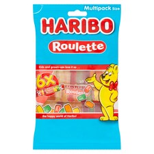 Haribo 6 Pack Roulette Sweets 150G