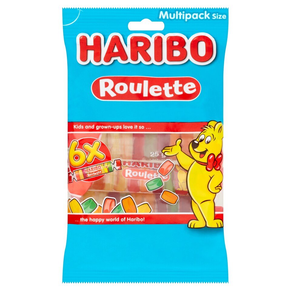 Haribo 6 Pack Roulette Sweets 150G