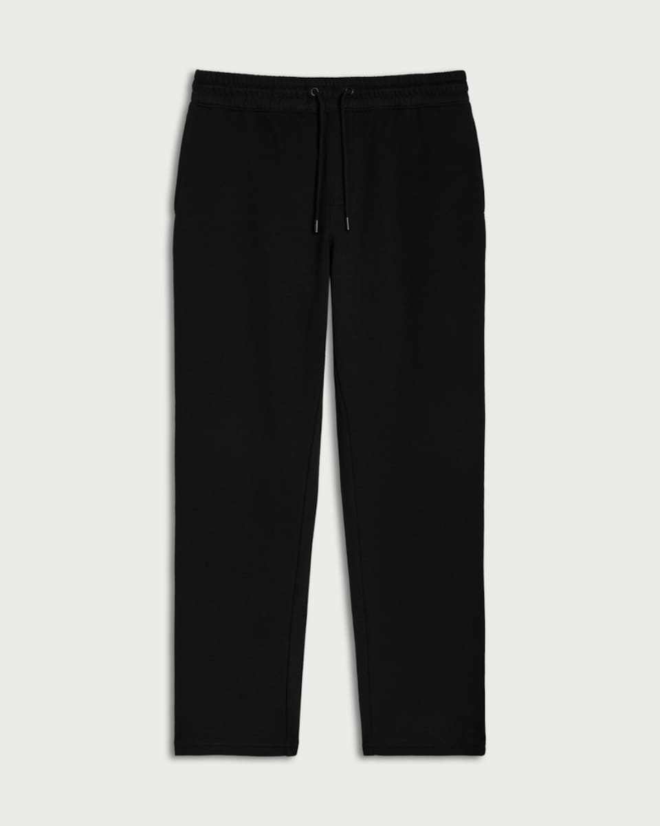image 1 of F&F Active EVERYHOUR Cotton Rich Open Hem Joggers in Black