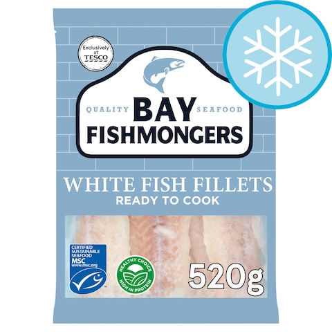 Bay Fishmongers White Fish Fillets 520G - Tesco Groceries
