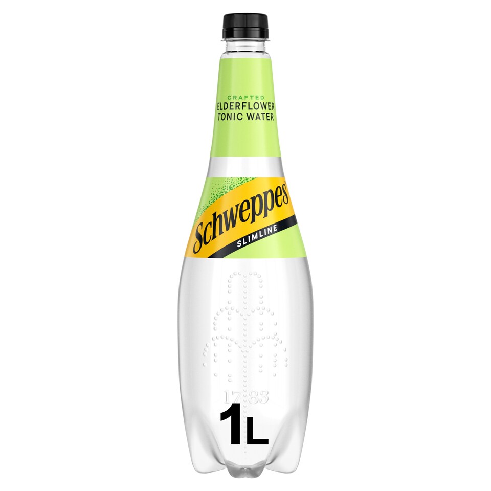Schweppes Slimline Elderflower Tonic Water 1 Litre