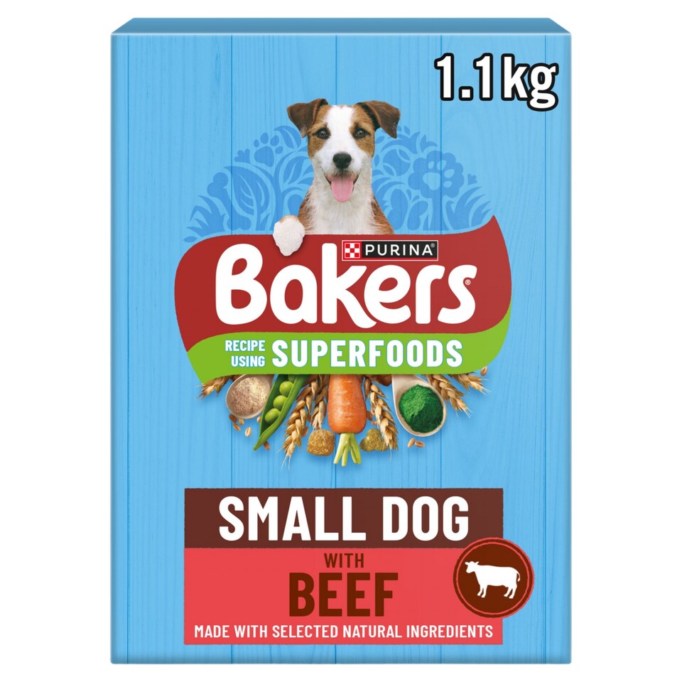 image 1 of Bakers Small Dog Food Beef & Vegetables 1.1Kg