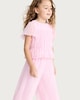 image 2 of F&F Girls 2-Piece Frill Trim Top and Trousers Set in Pink