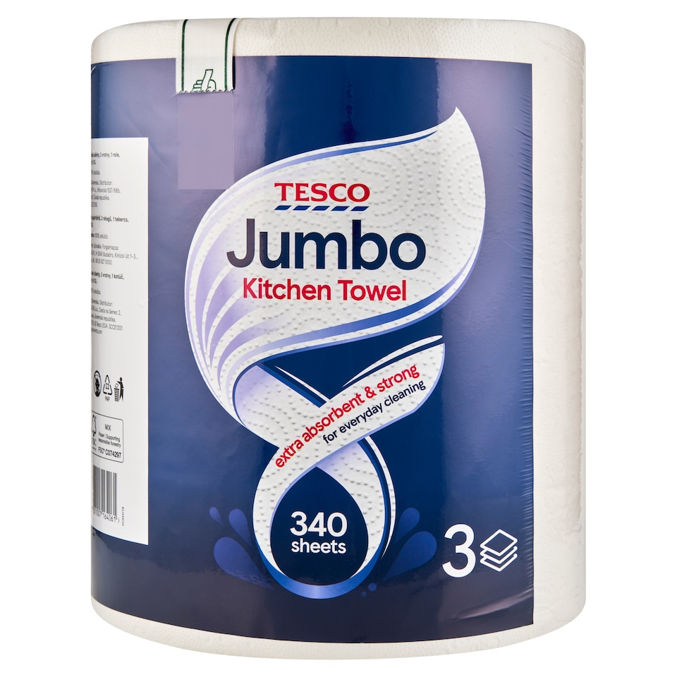 Tesco Jumbo konyhai papírtörlő 3 rétegű 1 tekercs