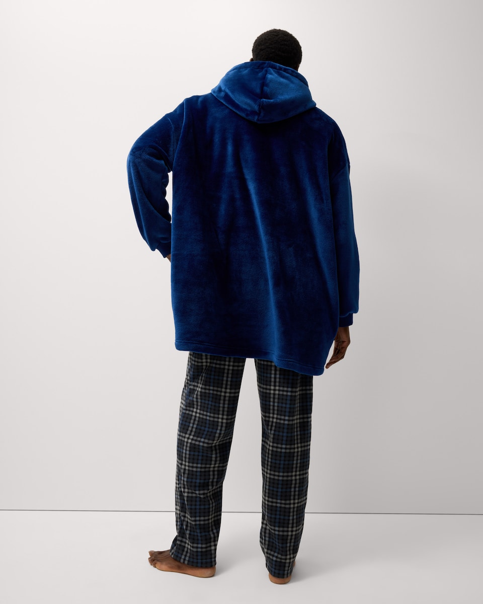 image 1 of Manchester City Fleece Hoodie in Blue