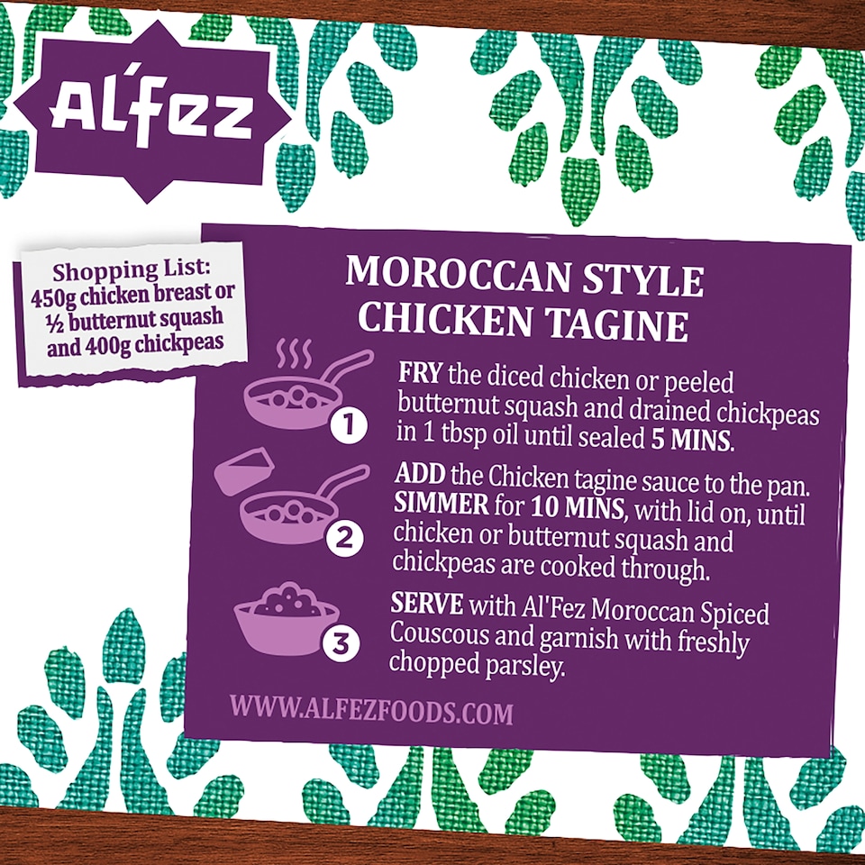 image 1 of Al'Fez Moroccan Style Chicken Tagine Sauce 450g