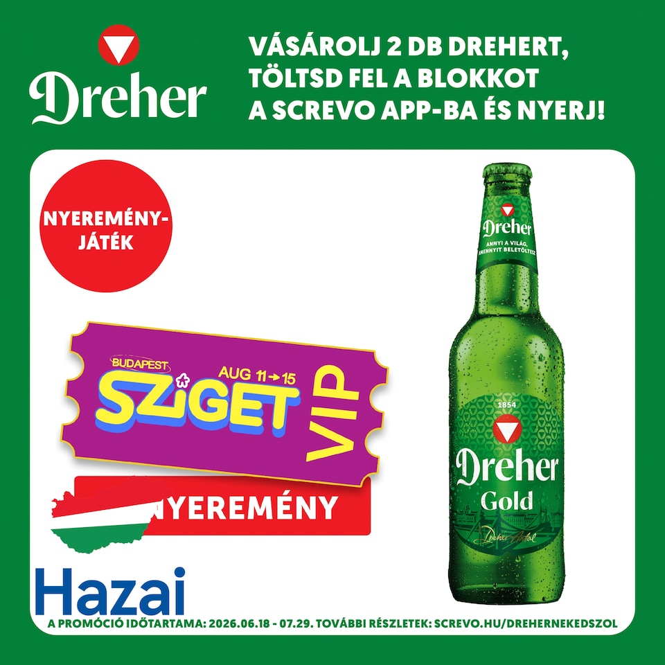 Dreher Gold Quality Lager Beer 5% 0,5 l