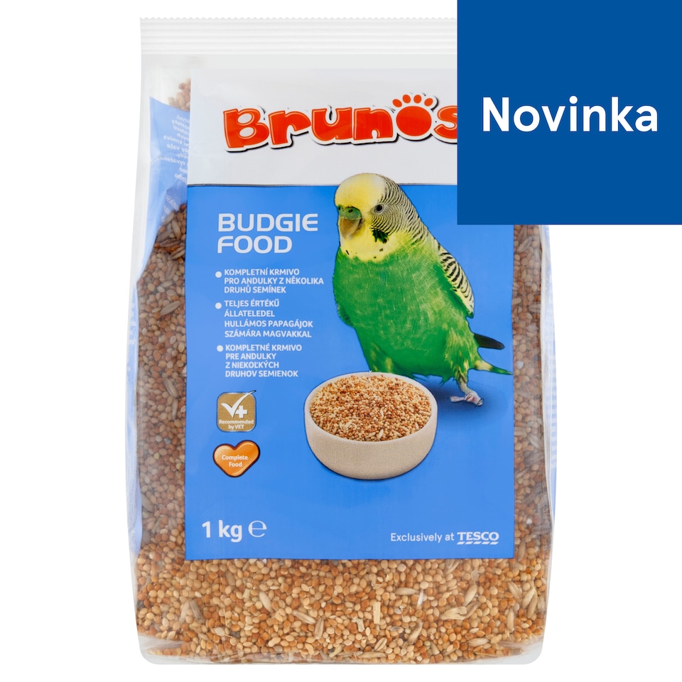 Brunos Kompletné krmivo pre andulky z niekoľkých druhov semienok 1 kg