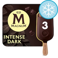 Magnum Collection Intense Dark Chocolate Ice Cream Sticks 3 x 100ml
