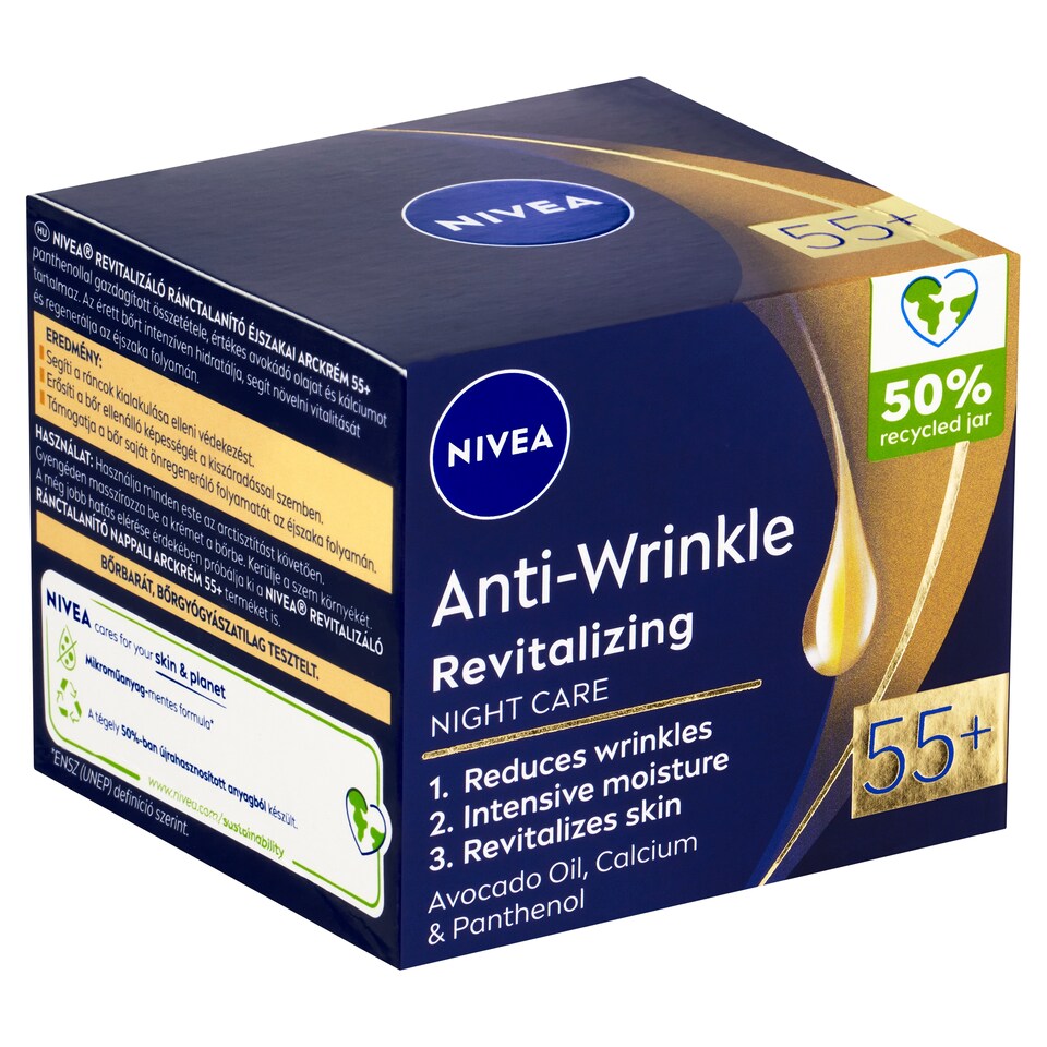 Obrázek 1 pro produkt Nivea Obnovující noční krém proti vráskám 55+ 50ml