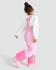 image 3 of F&F Girls Reflective Ski Salopettes in Pink
