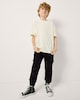 image 2 of F&F Boys Cotton Rich Cargo Joggers in Black