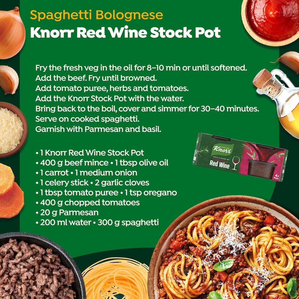 image 1 of Knorr Stockpot Red Wine 4pk 104g