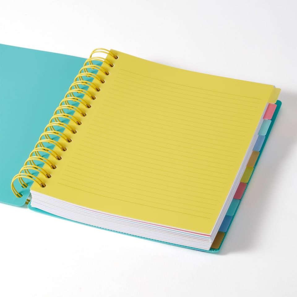 image 1 of Paperchase Rainbow A5 10 Subject Personal Assistant Notebook