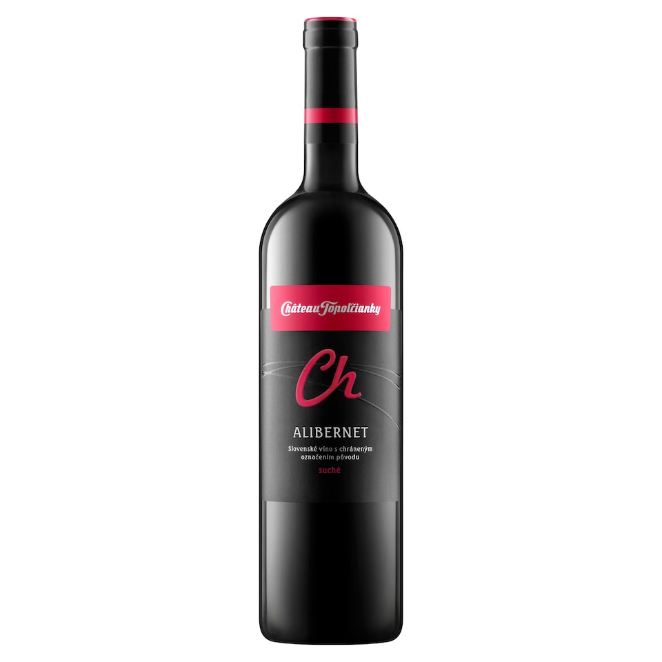 Château Topoľčianky Alibernet akostné odrodové víno CH.O.P. červené suché 0,75 l