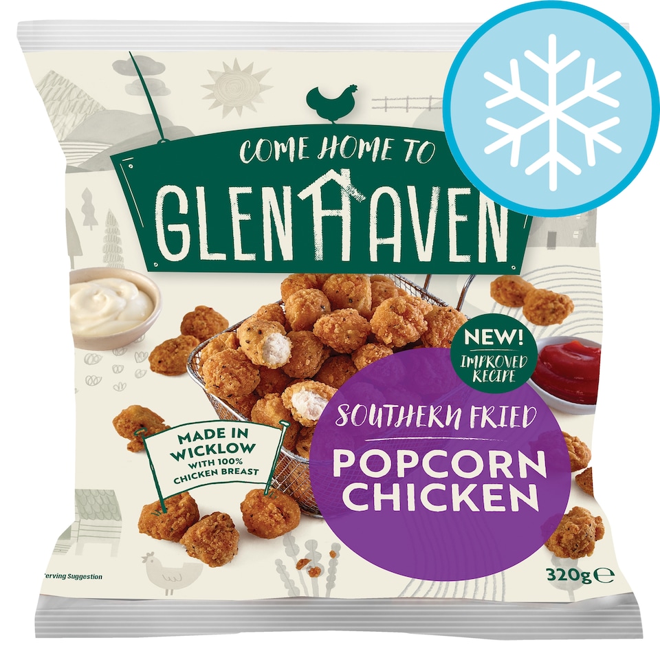 Glenhaven Southern Fried Popcorn Chicken 320G