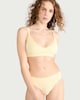 image 2 of F&F 2-Pack Seamfree Lace Trim Contour Crop Tops in Multi