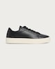 image 1 of Peter Werth Leather Lace Up Trainers in Black