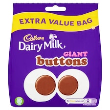 Cadbury Dairy Milk Chocolate Giant Buttons Share Bag 330g