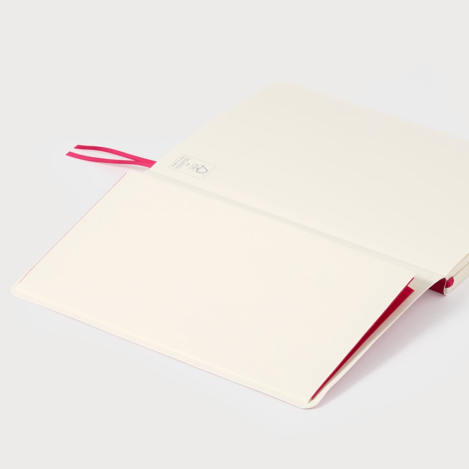 image 1 of Agenzio Soft Touch Medium Ruled Notebook Raspberry