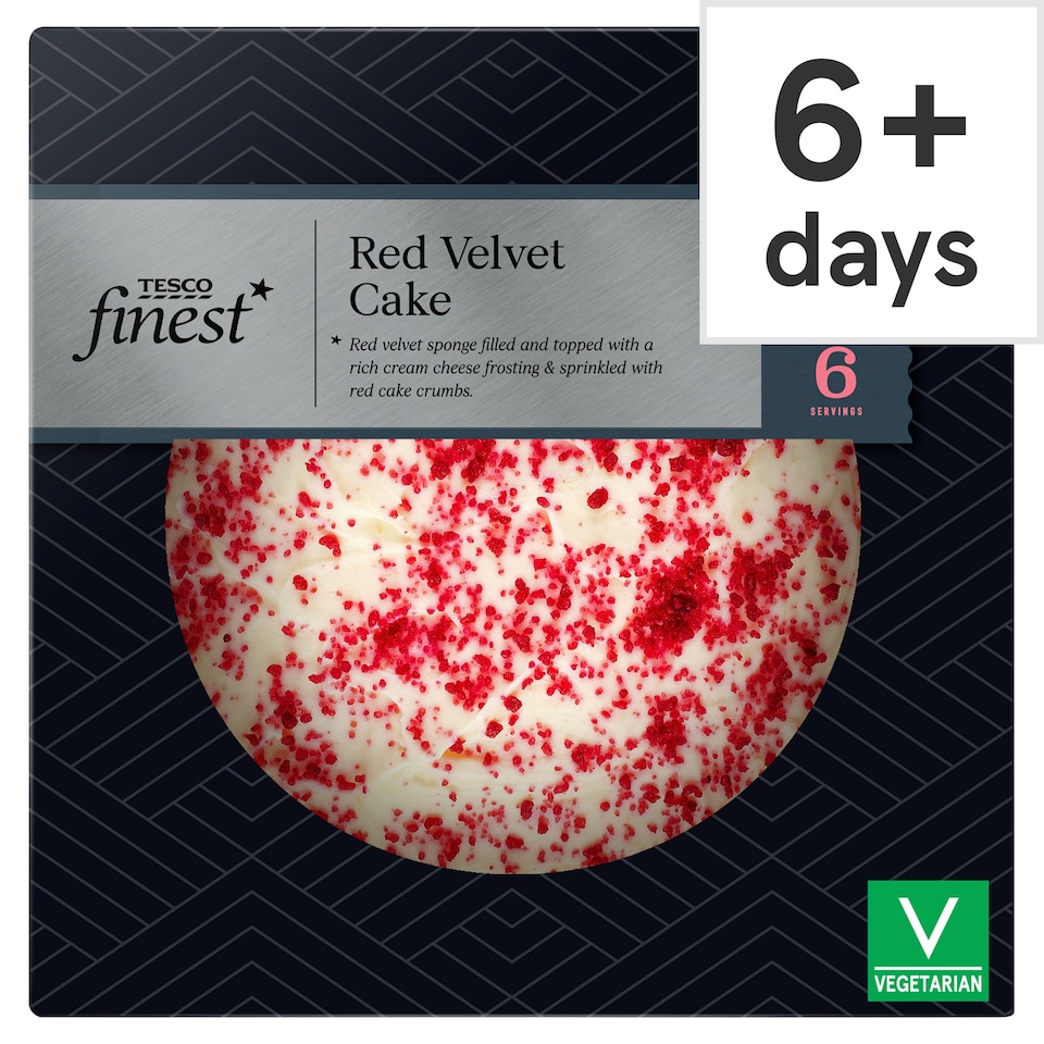 Tesco Finest Red Velvet Cake 6 Servings
