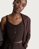 image 1 of F&F Button Front Cropped Waistcoat in Brown