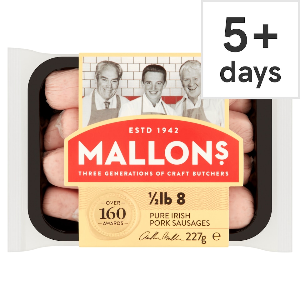 Mallons Pork Sausages 227G