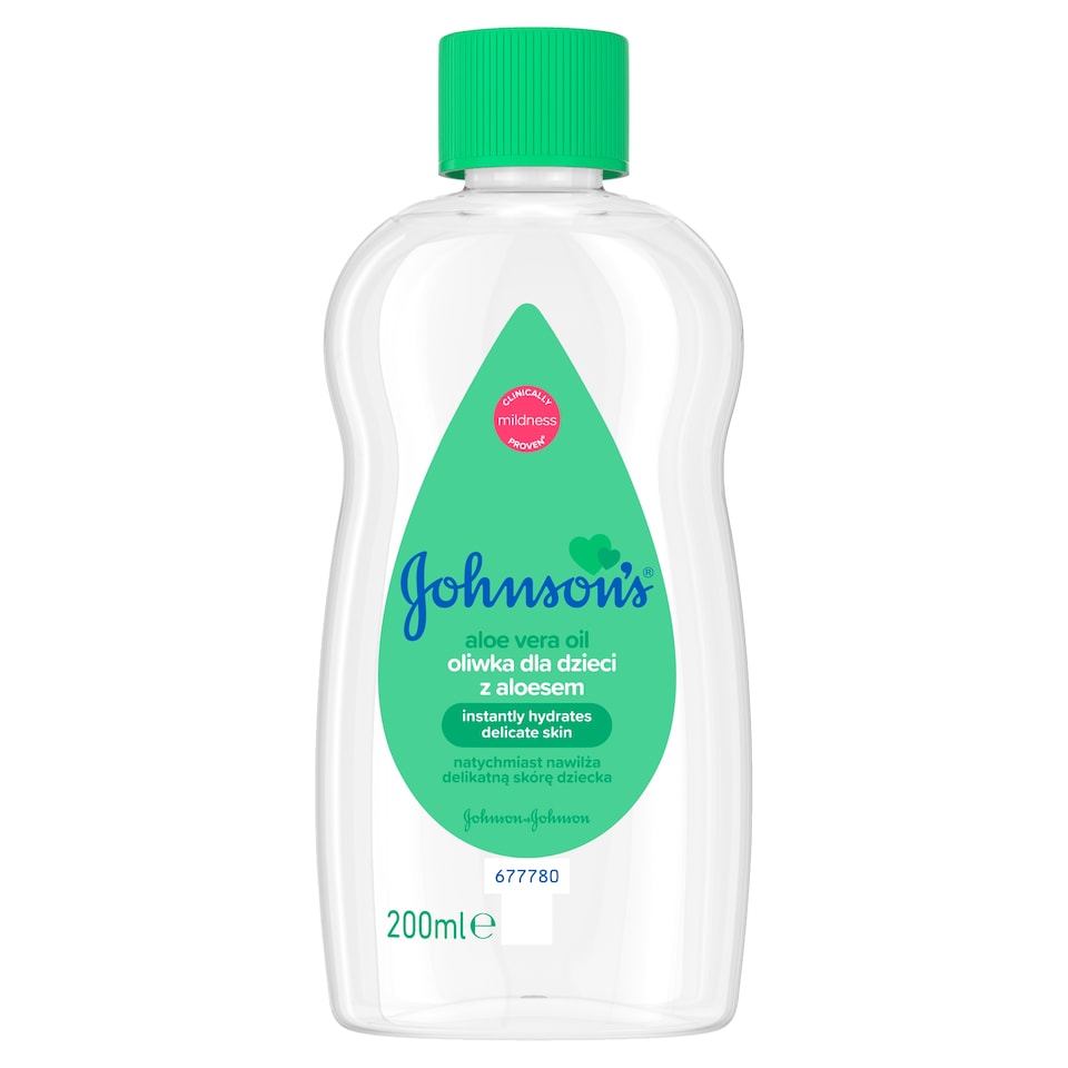 image 1 of Johnson's Baby Oil with Aloe Vera 200ml