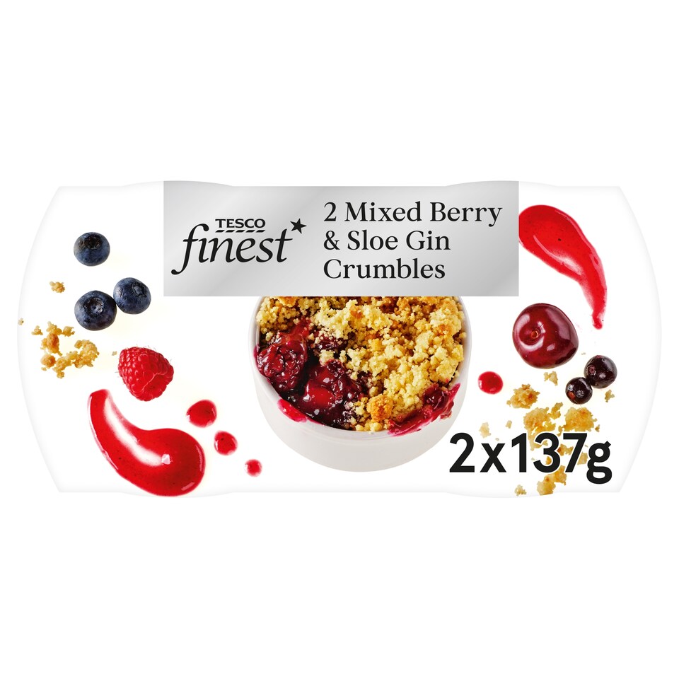 Tesco Finest Mixed Berry & Sloe Gin Crumbles 273g