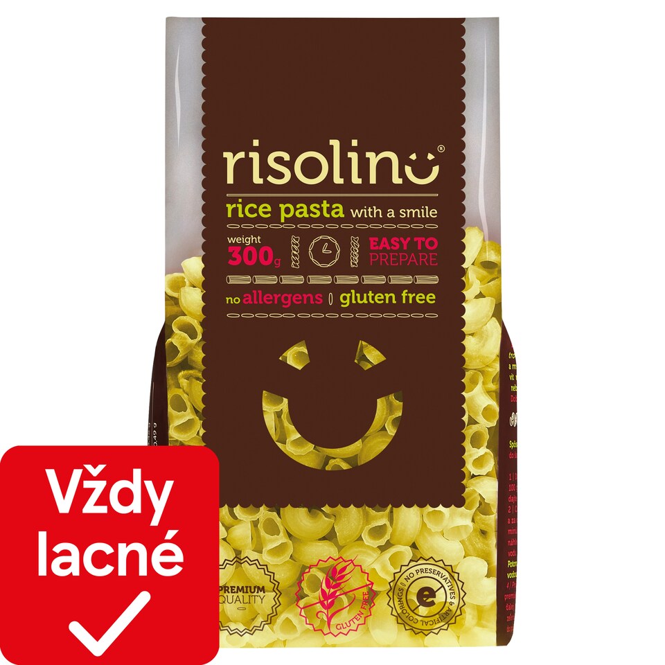 Risolino Macaroni ryžové cestoviny prirodzene bezlepkové 300 g