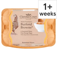 Clarence Court Burford Browns Free Range Eggs 6 Pack