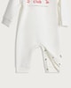 image 3 of F&F Baby Cotton Rich Little & Loved Club Long Sleeved Sleepsuit in White