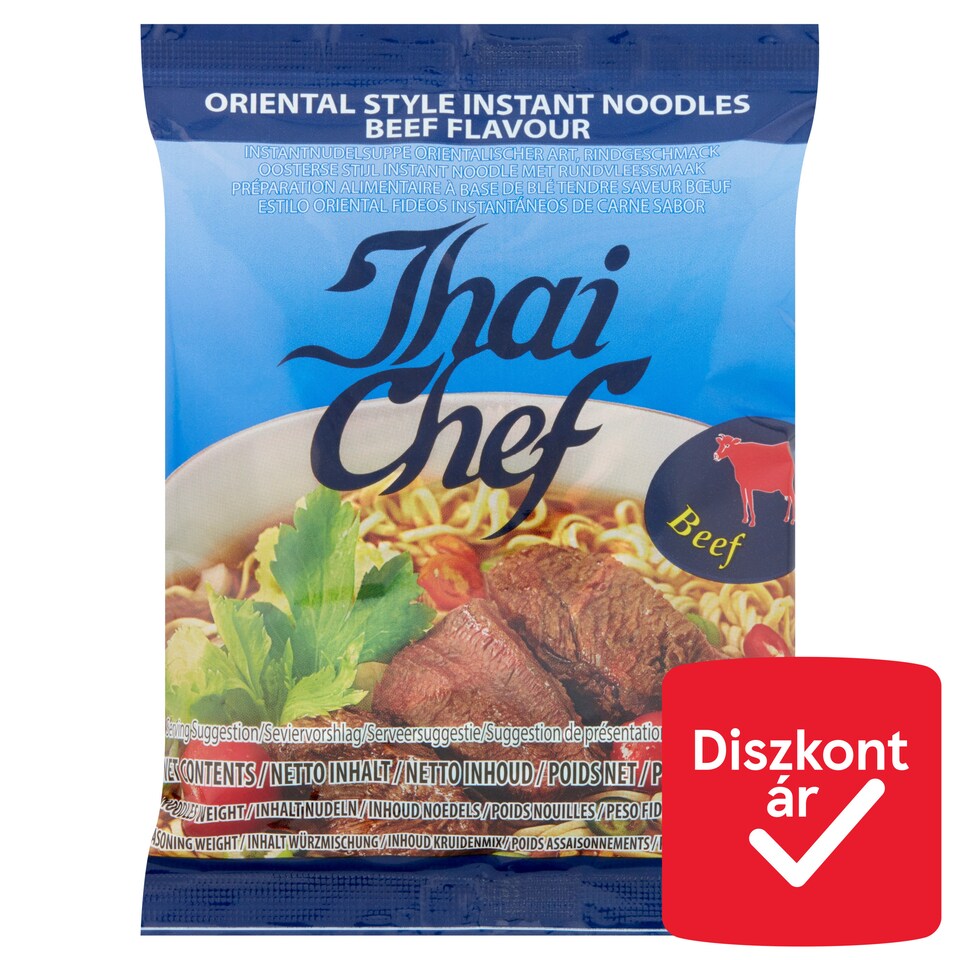 Thai Chef marhahús ízű instant tészta 60 g  1. kép