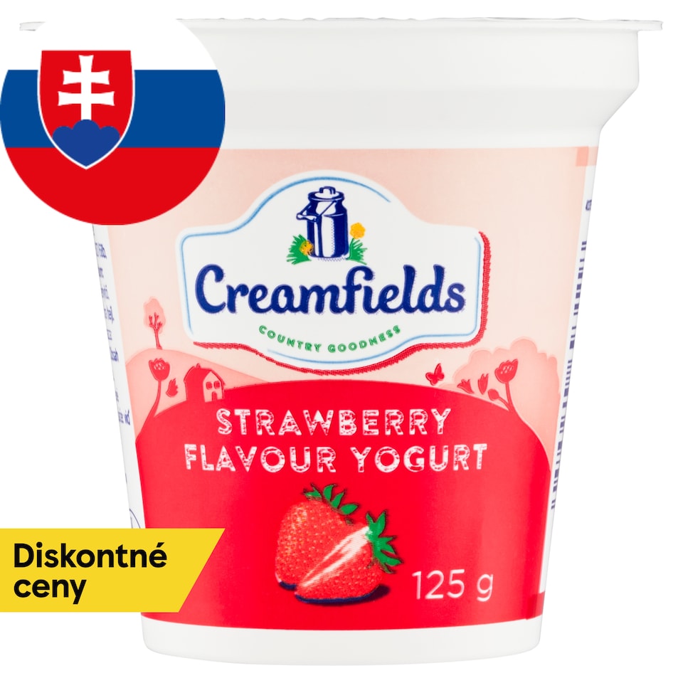 Creamfields Jogurt s jahodovou príchuťou 125 g
