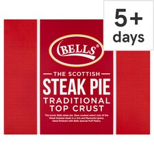 Bells The Scottish Steak Pie Traditional Top Crust 700g