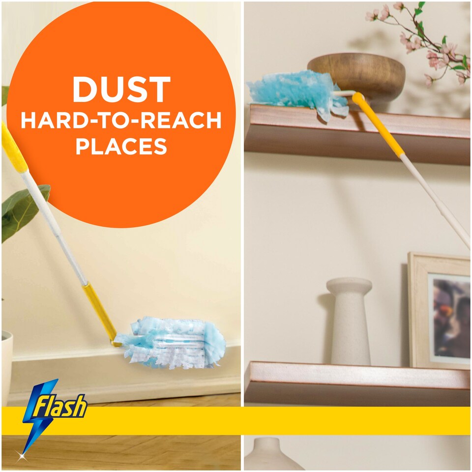 image 1 of Flash Dust Magnet XL Duster Starter Kit & Refill Pack 2 Pack