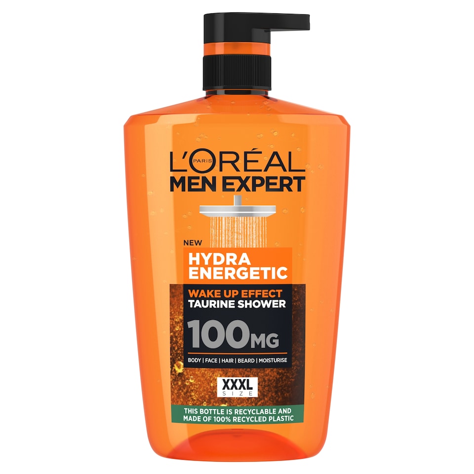 image 1 of L'Oreal Men Expert Hydra Energetic Shower Gel 1 Litre