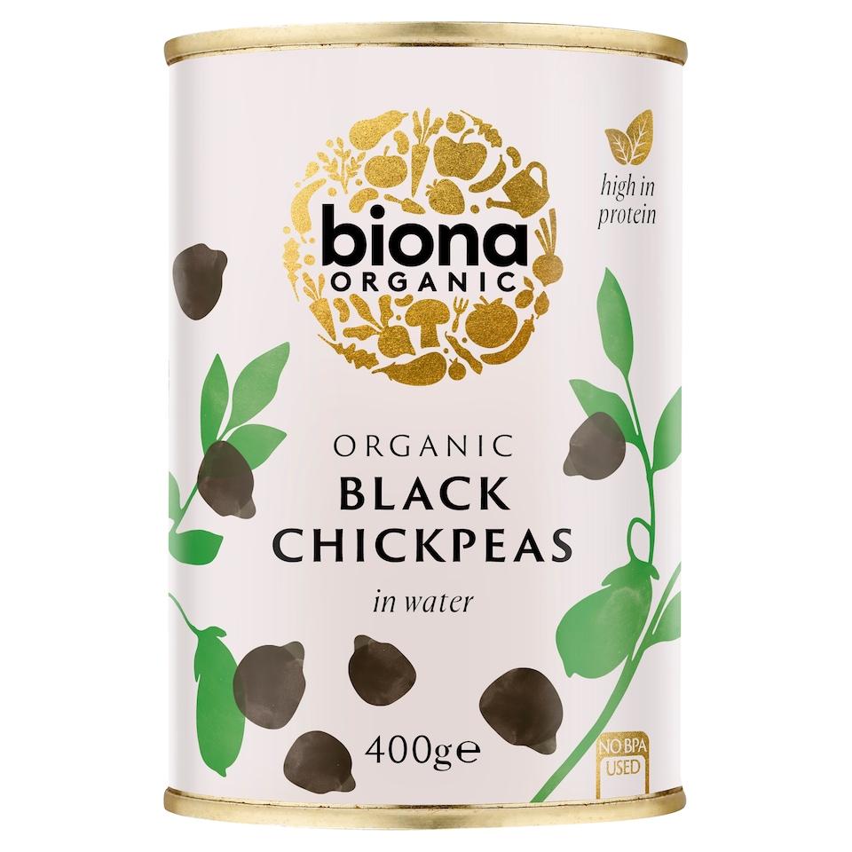 Biona Organic Black Chickpeas 400g