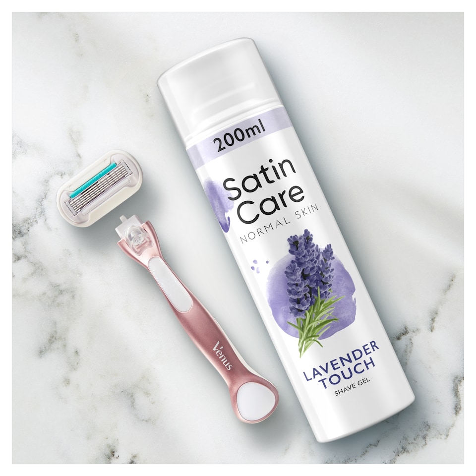 image 1 of Gillette Satin Care Dámský Gel Na Holení, Lavender Touch, 200 ml